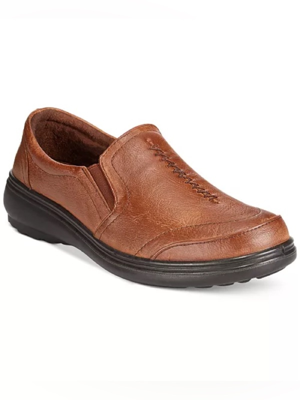 easy street Women's Slip-On Loafer in Chestnut Brown 10 Narrow